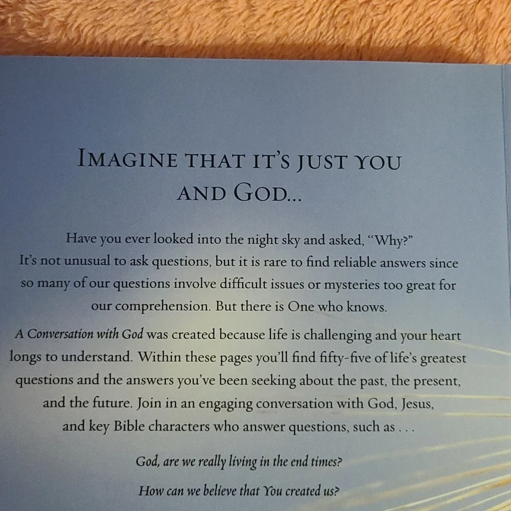 A Conversation With God